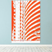 抽象芸術48 – 積み上げエコノミーアクリルテクスチャ キャンバスプリント (インサイチュ (ウッドフロア))