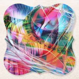 抽象芸術4 ペーパーコースター