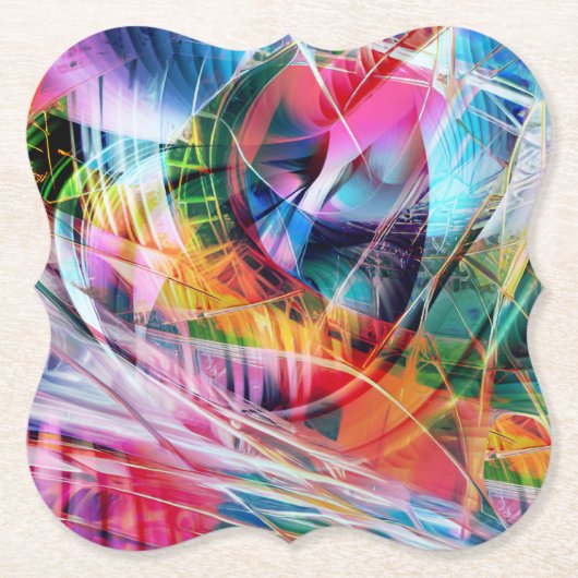 抽象芸術4 ペーパーコースター (正面)