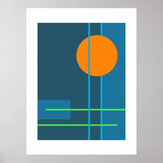 抽象芸術4 ポスター (正面)