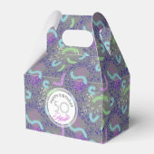 抽象芸術50パーソナライズされた番誕生日の好意B フェイバーボックス (正面サイド)