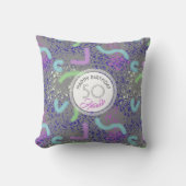 抽象芸術50パーソナライズされた番誕生日枕 クッション (正面)