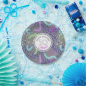 抽象芸術50パーソナライズされた番誕生日Pプレート ペーパープレート (パーティー)