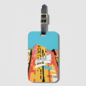 抽象芸術5thアベニューヨークモダン ラゲッジタグ (正面縦)