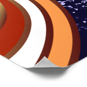 抽象芸術64プリントオプション ポスター (角)