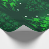 抽象芸術7踊りウマズツリーラージグリーン ラッピングペーパー (角)