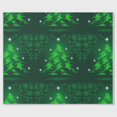 抽象芸術7踊りウマズツリーラージグリーン ラッピングペーパー (フラット)