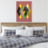 抽象芸術726 キャンバスプリント (インサイチュ (寝室))