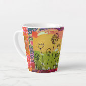 抽象芸術7 カフェラテマグ (左アングル)