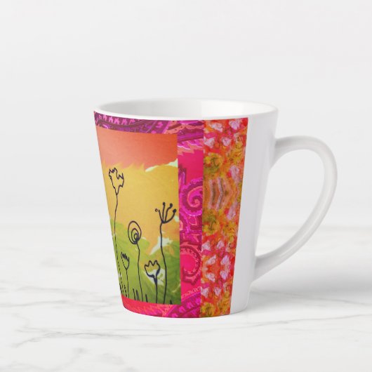 抽象芸術7 カフェラテマグ (右)