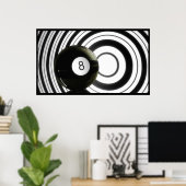 抽象芸術8球 ポスター (ホームオフィス)