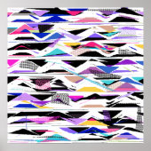 抽象芸術80sベク鮮やかトル振動 ポスター (正面)