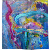 抽象芸術97表現主義 シャワーカーテン (正面)