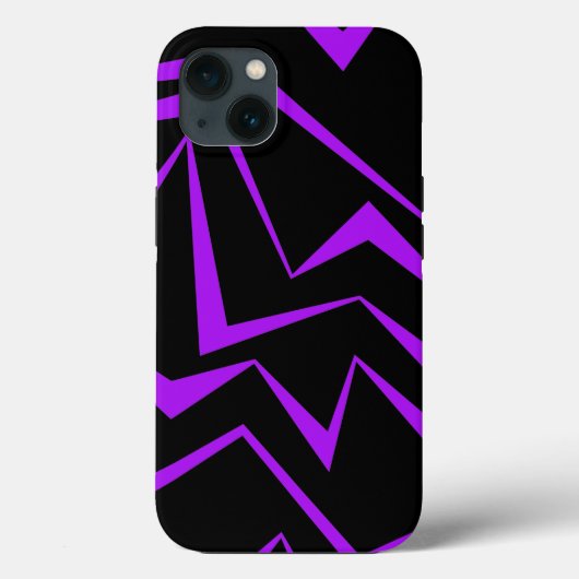 抽象芸術、はっきりした幾何鮮やかジグザグ模様 Case-Mate iPhoneケース (裏面)