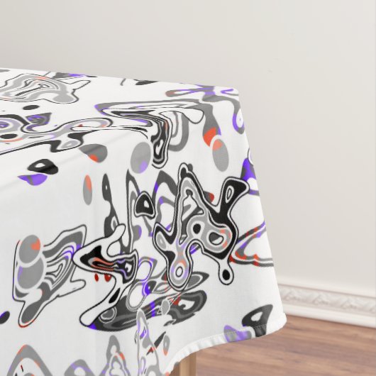 抽象芸術（ばちゃばちゃ）跳ねるブモダンラシ テーブルクロス (インサイチュ)