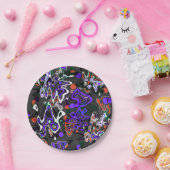 抽象芸術（ばちゃばちゃ）跳ねるブモダンラシ ペーパープレート (パーティー)