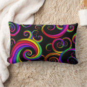 抽象芸術-らせん状-ピエロ内 ランバークッション (ブランケット)