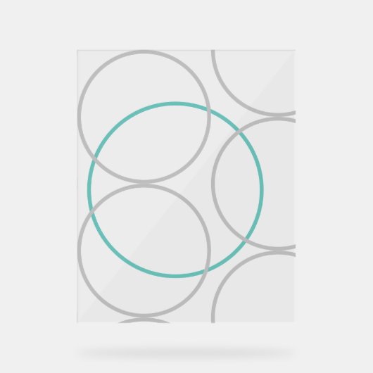 抽象芸術 アクリルサイン (正面)