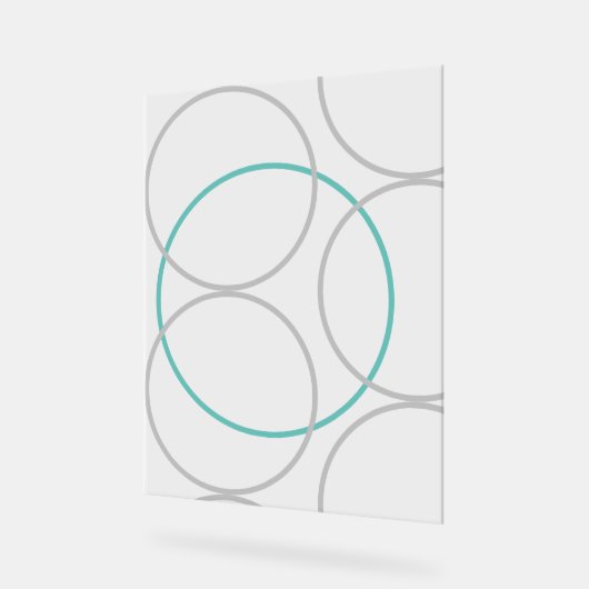 抽象芸術 アクリルサイン (傾斜)