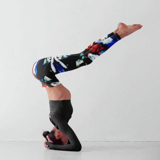 抽象芸術 アステカ カプリレギンス