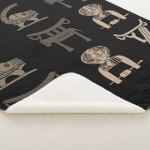 抽象芸術・アフリカ族華美芸術 シェルパブランケット (3/4)