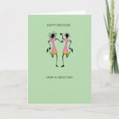 抽象芸術、アフリカ美術素晴らしパーティー誕生日 カード (正面)