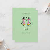 抽象芸術、アフリカ美術素晴らしパーティー誕生日 カード (正面/裏面インサイチュ)