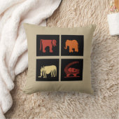 抽象芸術・アフリカ部族美術 クッション (ブランケット)