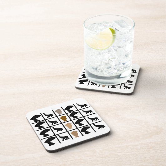 抽象芸術・アフリカ部族美術 コースター (右側)