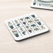 抽象芸術・アフリカ部族美術 コースター (左側)