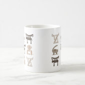 抽象芸術・アフリカ部族美術 コーヒーマグカップ (中央)