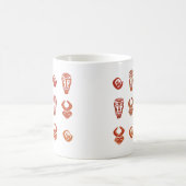 抽象芸術・アフリカ部族美術 コーヒーマグカップ (中央)