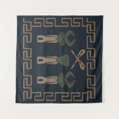 抽象芸術・アフリカ部族美術 タペストリー (正面(横))