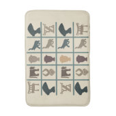 抽象芸術・アフリカ部族美術 バスマット (正面縦)