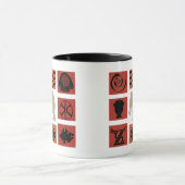 抽象芸術・アフリカ部族美術 マグカップ (中央)