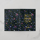 抽象芸術・アート母の日の最高の母の日 箔グリーティングカード (外側レイダウン)