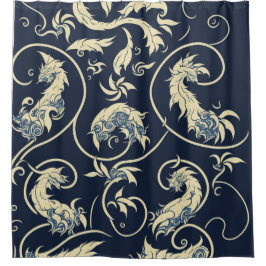 抽象芸術・アート海軍の背景と複雑なアーミニマルト シャワーカーテン