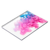抽象芸術・アート背景ブルーピンク ノートブック (左側)