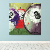 抽象芸術・アート・ビリヤード キャンバスプリント (インサイチュ (ウッドフロア))