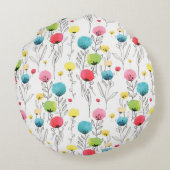 抽象芸術，アート，芸術的背景，背景， bean ラウンドクッション (裏面)