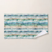 抽象芸術・インクアート・ストライプ ハンドタオル (ハンドタオル)