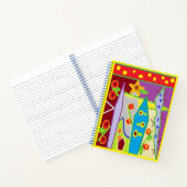 「抽象芸術・イン・カラー」（ハードカバー）スパイラルノートブック ノートブック (内部)