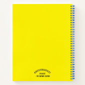 「抽象芸術・イン・カラー」（ハードカバー）スパイラルノートブック ノートブック (裏面)