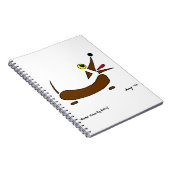 抽象芸術・ウィーナー・ドッグ・ノート ノートブック (右側)