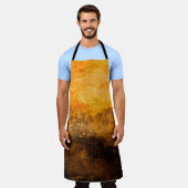 抽象芸術・ウォール・クローズupabstract,background,black,black エプロン (着用した状態)