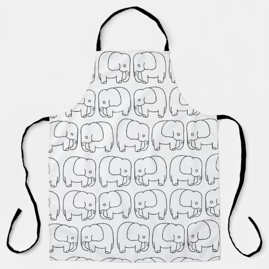 抽象芸術 エプロン (正面)