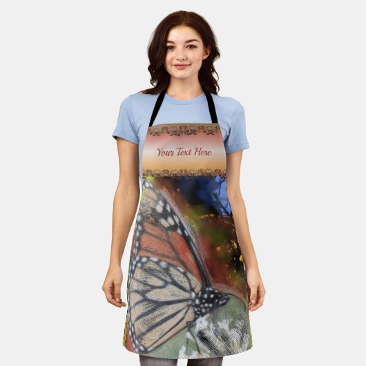 抽象芸術 エプロン (着用した状態)