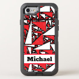 抽象芸術 オッターボックスディフェンダーiPhone SE/8/7 ケース