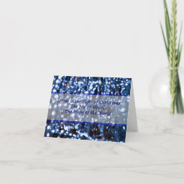 抽象芸術・オブ・ブルーライト文字 シーズンカード