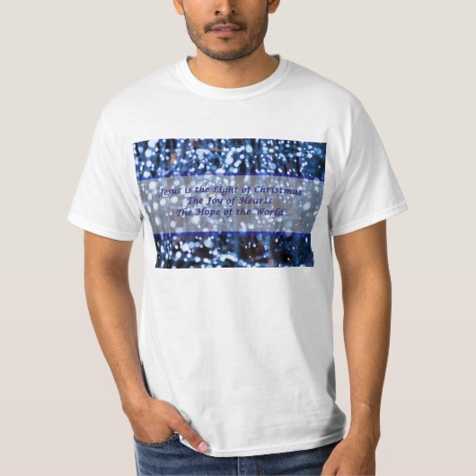 抽象芸術・オブ・ブルーライト文字 Tシャツ (正面)